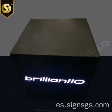 Caja de luz de metal personalizada súper fina publicitaria